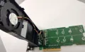 Адаптер за 2бр M.2 NVMe SSD за слот PCIe v3 x8 DPWC300, снимка 2