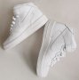 Nike Air Force 1 мъжки Естествена кожа Бели Номер 42, снимка 5