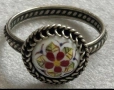 Съветски винтидж ръчно рисуван пръстен , снимка 5