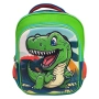 Ученическа раница  Динозавър, Зелен, 24x12x33 см., снимка 1
