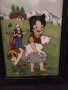 Картина по книгата "Хайди" найвизъм рисувана върху стъкло , снимка 2