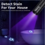 Alonefire 365nm UV Фенер акумулаторна флуоресцентна лампа за откриване на петна, течове масло, пари, снимка 6
