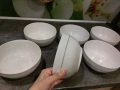 9 евро за 6 броя нови големи купи, вместимост по 1 литър и 200 мг, с етикет, порцелан , снимка 4