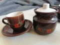 Чаши за кафе + захарница и лъжички, снимка 3