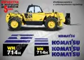 KOMATSU строителна техника и механизация стикери, снимка 11