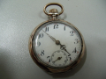 № 6154 стар френски джобен часовник   - REMONTOIR Sylindre   - сребърен с позлата   , снимка 10