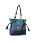 Дамска луксозна чанта тип торба в пастелни цветове 30х34см Цветове: сиво-синя гама;зелено-синьо гама, снимка 2
