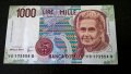 Банкнота - Италия - 1000 лири UNC | 1990г., снимка 1 - Нумизматика и бонистика - 29343281