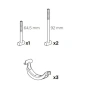 Скоби за багажник Thule ProRide 591/598 – парт номер 8895, снимка 2