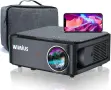 Wimius ‎WiMiUS K1 Проектор LCD Full HD LED лампа с Wi-Fi и вградени високоговорители Черен, снимка 1