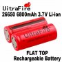 Презареждаща акумулаторна литиево йонна батерия 26650 3.7V 6800mAh, снимка 5