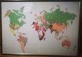 Картина карта на света , снимка 1 - Картини - 44419502