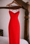 Елегантна червена рокля, снимка 2