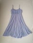 VILA y2k елегантна дамска рокля с дължина под коляното в син цвят р-р S, снимка 10