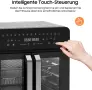 Iceagle XXL Фритюрник с горещ въздух 23L с двойна камера с подвижен разделител за готвене, снимка 5
