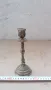 масивен дебело посребрен свещник , снимка 2