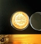 Позлатена с 24 карата злато османска монета със сертификат , снимка 1