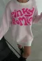 Дамски розов пуловер Pinky promise, снимка 2