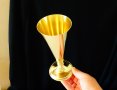 Западно Германски бронзов бокал,чаша за вино 300 мл. , снимка 4
