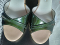 №37 Нови!Разкошни Зелени Ест Лак Сандали , снимка 7