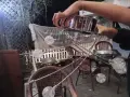 Елегантен полилей, липсват две декоративни топки, снимка 3