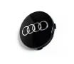 60 мм Черни Централни Капачки за Джанти Audi 4 броя , снимка 3