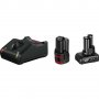 Bosch комплект зарядно GAL 12V-40 с 2 акумулаторни батерии(2Ah и 4Ah), 1600A01NC9  , снимка 1