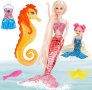 Нов комплект за игра Принцеса русалка Морско конче Деца подарък, снимка 7