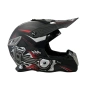 Кросова Каска за Мотокрос и Ендуро, Cross Helmet , Matt Black/Grey Red, снимка 5