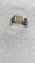 Златен пръстен с 11 диаманта,бяло злато 9к , снимка 2