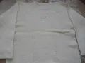Бяла плетена блуза от мохер, снимка 2