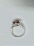 Сребърен пръстен с мойсанит (Диамант) 2 карата, снимка 9