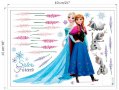 Елза Анна Олаф клонки Замръзналото Кралство frozen самозалепващ стикер лепенка за стена и мебел , снимка 2