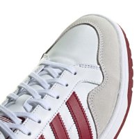 НАМАЛЕНИЕ!!!Мъжки спортни обувки ADIDAS TEAM COURT Бяло с червен акцент естествена кожа№46, снимка 5 - Кецове - 34537223