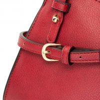 ПРОМО 🍊 LIU JO 🍊 Малка кожена чанта RED “N” CAPS 23х16х4 см нова с етикети, снимка 7 - Чанти - 30728570
