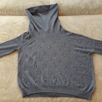 Pinko сив пуловер S, снимка 2 - Блузи с дълъг ръкав и пуловери - 44286196
