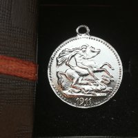 Медальон EDWARDUS VII 1911, снимка 3 - Колекции - 30101575
