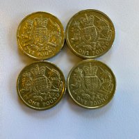 Стари монети 1 паунд, снимка 4 - Нумизматика и бонистика - 31190500