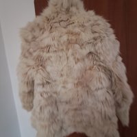 Зимно палто естествен косъм лисица, снимка 1 - Палта, манта - 42851610