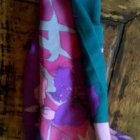 шалове дамски коприна качествени и красиви, снимка 3 - Шалове - 29314130