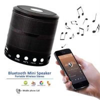 Mini Bluetooth колонка с радио, силен звук и място за флашка, снимка 1 - Клавиатури и мишки - 40650443
