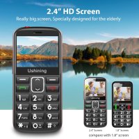 uleway 4G телефон за възрастни с голям екран и две SIM карти, снимка 3 - Телефони с две сим карти - 42902353