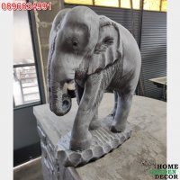 Градинска фигура слонче от бетон, снимка 4 - Градински мебели, декорация  - 38963107