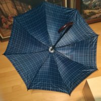 Кариран сгъваем чадър с метален механизъм 2810202023, снимка 6 - Други - 30591110