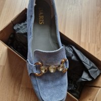 DARIS дамски обувки номер 38,5 нови, естествен велур, снимка 1 - Дамски ежедневни обувки - 42718577