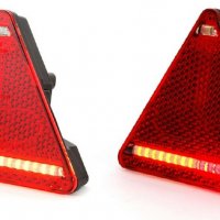 Триъгълен ЛЕД LED стоп за ремарке 12-24V 16 диода , Полша , снимка 2 - Аксесоари и консумативи - 35302228