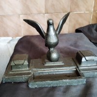 стара метална мастилница, снимка 1 - Антикварни и старинни предмети - 29140660