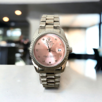 Дамски часовник Ролекс розов, снимка 1 - Дамски - 24665243