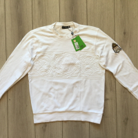 НОВА оригинална бяла памучна фланела блуза LA MARTINA размер XL от Италия, снимка 1 - Блузи - 44527508