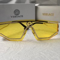 Versace 2023 дамски мъжки слънчеви очила маска 7 цвята черни кафяви прочрачни жълти розови сини , снимка 9 - Слънчеви и диоптрични очила - 40790179